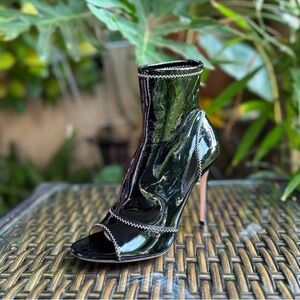 GIANVITO ROSSI peep toe ankle boots